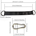Miniatyrbillede 7 af 8: Trægynge Stropper, 2 stk. 25 cm / 9,8 tommer Trægynge Ophængningssæt Heavy Duty Ophængningsstropper Holder 440 lbs med Karabinhage Perfekt til Trægynge Hav 25cm Straps With Carabiner
