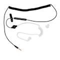 Miniatyrbilde 1 av 5: Enkeltsidig ørepropp In-ear Mono Ørepropp Phs Isolerende Ørepropper Med Mic C