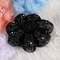 Miniatyrbillede 5 af 5: 5 stk. Hårbolle Cover Mesh Blomster Ballet Bolle Net Hæklet Elastisk Hår Snood Net Til Piger