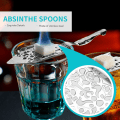 Miniatyrbillede 4 af 4: 2 stk. Absint Skeer, Rustfrit Stål Absint Cocktail Skeer Eksklusiv Fremstillingskit Gotisk Absint Skeer YD