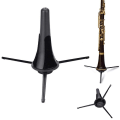 Pikkukuva 4 / 5: Klarinetti- ja oboe-teline, irrotettava taittuva klarinetti- ja oboe-telineteline, kannettava taittuva kolmijalka-teline, tukivaruste (1 kpl, musta)