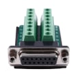 Miniatyrbilde 2 av 5: Db15 D-sub Vga 15-pins Hunnadapter Jack Terminal Breakout Pcb-kort