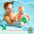 Miniatyrbillede 2 af 7: Baby badelegetøj, lysende sprøjte dinosaur badelegetøj til børn bade dinosaur legetøj touch control dino sprinkler badekammerat baby pool legetøj flydende springvand