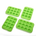 Miniatyrbillede 4 af 5: Hætte Silicone Frysningsform Bar Pudding Gele Chokolade Maker Form 3 stk, rød