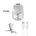 Miniatyrbillede 1 af 4: Mini elektrisk hvidløgshakker USB kødhakker hvidløgsmoser maskine robust holdbar knust ingefær grøntsagsknuser køkkenredskab