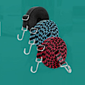 Miniatyrbillede 8 af 8: Justerbare Bungee-snore med kroge, 4-pak 2M Elastiske Bungee-stropper Lang Elasticitet Reb Heavy Duty Bungee-stropper med krog til Motorcykel, Black 200Centimeter