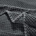 Miniatyrbillede 4 af 5: Flannel Tæppe, 167x228 Cm Blødt Sofa Tæppe, Waffle Fleece Tæpper Til Sofa, Baby Blå Tæppe