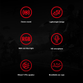 Miniatyrbillede 4 af 5: RGB Gaming Headset Professionelt kablet pc gaming headset med 7.1 surround sound støjreducerende mikrofon til pc laptop telefoner sort