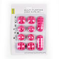 Miniatyrbilde 3 av 5: 10 pakker kabelklips, selvklebende ledningsholdere, ledningshåndtering for organisering av kabeltråder (rosa)