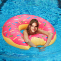 Miniatyrbillede 3 af 4: Donut Badebold, Svømme Ring Sommer Badebold Vand Legetøj Badebold Pool Oppustelig Pool Badebold Til Voksne Og Børn