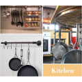 Miniatyrbilde 4 av 5: 20-pakning 6 cm rustfrie S-kroker i rustfritt stål, multifunksjonelle S-kroker for oppheng til kjøkken, bad, soverom og kontor, matt svart