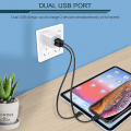 Miniatyrbilde 3 av 3: USB-vegglader, laderadapter, 2-pakke 2,4A dobbel port hurtigladerplugg Cu