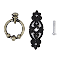Miniatyrbillede 2 af 5: 10 stk Retro Enkelt Huls Træk Knapper Skuffe Møbel Hardware Vintage Ring