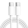 Pikkukuva 1 / 2: USB-C–USB-C-latauskaapeli, pikalataus Type-C USB 2.0 -datakaapeli (valkoinen, 1 metri) 1 meter