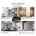 Miniatyrbilde 5 av 5: Utvidbar klesstativ for uttrekking, montering i skaptak, stang, kleshengere utvidbar 30c