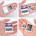Miniatyrbild 6 av 8: 1:12 Metall Simulering Bärbar Dator Surfplatta Smartphone Mini 3 st/set - Dockhus Miniatyrer Dator Scen Simulering Möbler Tillbehör Dockor Hus