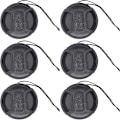Miniatyrbillede 1 af 5: Linsekapsel, Snap-on Frontkamera Linse Dæk Elastisk Linsekapsel Holder Linse Dæk Kapsel Kompatibel Linse Til De Fleste Erstatter Dslr Kamera Linse (6stk, Sort)