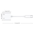 Miniatyrbillede 4 af 5: 2 i 1 oplader Type C, Aux-konverter, hovedtelefonadapter Dac Usb