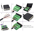 Miniatyrbilde 6 av 7: DB25 Hunn Breakout Board Connector DB25 Lang Bolt 2-Rad Hunn 25-pin Loddefri Lodde-Fri Seriell Port Adapter til Terminal Connector Skilt FemaleNut