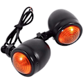 Miniatyrbillede 4 af 8: 4 stk. Motorcykel Blinklys Retro Blinklys Lys Blinklys 12V Blinklys Universal Black,Yellow