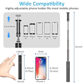 Miniatyrbillede 4 af 4: Selfie Stick Stativ, Alt-i-Én Udvidbar Bluetooth Selfie Stick