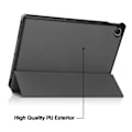 Miniatyrbillede 3 af 5: Smart Case til Galaxy Tab A9+ Plus 11 tommer 2023 SM-X210 SM-X215 SM-X216 SM-X218, Ultratyndt Stativ Hårdt Bagside Beskyttende Tablet Case - Sort