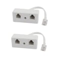 Pikkukuva 1 / 3: 2x 6p4c RJ11 - Dual Fe - Puhelinlinjan Jakaja Liitin Adapteri