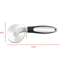 Miniatyrbild 2 av 5: Pizzaskärare, Pizzaroller i Rostfritt Stål, Högkvalitativ Pizza Kniv - Set