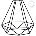 Miniatyrbild 1 av 8: Lampskärm Tak, Metall Lampskärmar, Trådljusskärm Svart, för Kök, Matsal, Sovrum, Hall Black
