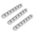 Miniatyrbilde 2 av 3: 3 stk. Skrivebords Data Linje Organizer Silikon Gel Data Wire Winder Multi-purpose Kabel Wire Wrapper For Kontor Hjem (grå)