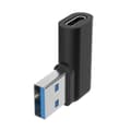 Miniatyrbillede 1 af 5: 10 Gbps USB 3.0 Han til Type C Hun Adapter med 90 Grader til Bærbare Computere og Tablets
