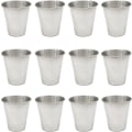 Miniatyrbilde 1 av 5: 6 stk 2,4 oz (70 ml) rustfritt stål shotglass for å drikke øl (2,3 oz) (yu-b)