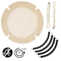 Miniatyrbillede 9 af 10: HyperMotion storkerede-gynge - 100 cm i diameter, boho-beige farve Beige