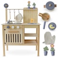Pikkukuva 1 / 7: Bistro Lasten Puinen Puutarhakeittiö - Boho Tyyli