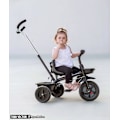 Miniatyrbillede 7 af 11: HyperMotion TOBI VECTOR trehjulet cykel - evigt oppustelige hjul + skubbebøjle. Farve: sort. Black