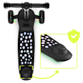 Miniatyrbillede 4 af 11: HyperMotion LUMI 3-i-1 balancescooter - oplyst platform og LED-hjul, sort farve Black
