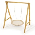 Miniatyrbillede 2 af 10: HyperMotion storkerede-gynge - 100 cm i diameter, boho-beige farve Beige