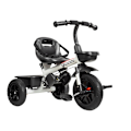Miniatyrbillede 2 af 11: HyperMotion TOBI VECTOR trehjulet cykel - evigt oppustelige hjul + skubbebøjle. Farve: lysegrå. Gray