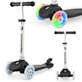 Miniatyrbillede 1 af 11: TRINGO trehjulet balancescooter, 3-8 år gammel - sort + lysende LED hjul Black