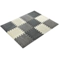 Pikkukuva 5 / 8: Vaahtopalapeli 12 kpl - koulutusvaahtomuovimatto 120 x 90 x 1,2 cm reunalla - harmaa
