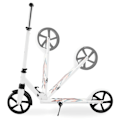 Miniatyrbild 9 av 11: Tvåhjulig sparkcykel för unga vuxna - med stötdämpare - Hypermotion CITY SWIFT Winter Fox - 100 kg White Fox
