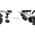Miniatyrbild 8 av 11: HyperMotion TOBI VECTOR trehjuling - evigt uppblåsbara hjul + skjutstång. Färg: svart. Black