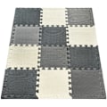 Pikkukuva 6 / 8: Vaahtopalapeli 12 kpl - koulutusvaahtomuovimatto 120 x 90 x 1,2 cm reunalla - harmaa