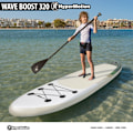 Miniatyrbillede 4 af 11: Oppustelig SUP Stand Up Paddle board 320cm med pagaj og sæde - HyperMotion WAVE BOOST 320
