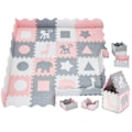 Miniatyrbild 3 av 7: Skummatta XL 150 x 150 x 1cm med kant - EVA-skum - rosa Pink