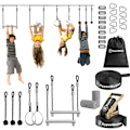 Miniatyrbild 1 av 11: Ninja hinderbana för barn - HyperMotion slackline set - 7 hinder