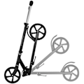Miniatyrbillede 4 af 11: HyperMotion ROCKSTER scooter - Sort