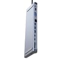Miniatyrbillede 3 af 4: 12-i-1 Type-C Hub Adapter, aluminiumslegering, USB-C 3.0, HDMI, VGA, 5 Gbps, til bærbar computer