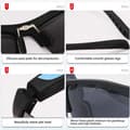 Miniatyrbillede 7 af 10: Polariserede smartbriller til mænd med blåt lys-filter og Bluetooth 5.0, vandafvisende polycarbonatstel Black Silver