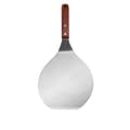 Miniatyrbillede 5 af 5: Teppanyaki Spatel 908, Rustfrit Stål med Træhåndtag, Rund Vender til Grillplade, 33,8 cm